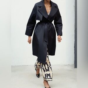 Zara Double Breast Trench Coat Size M